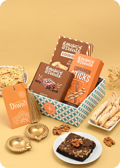 Diwali Gift Delight: Snacks & Cookies