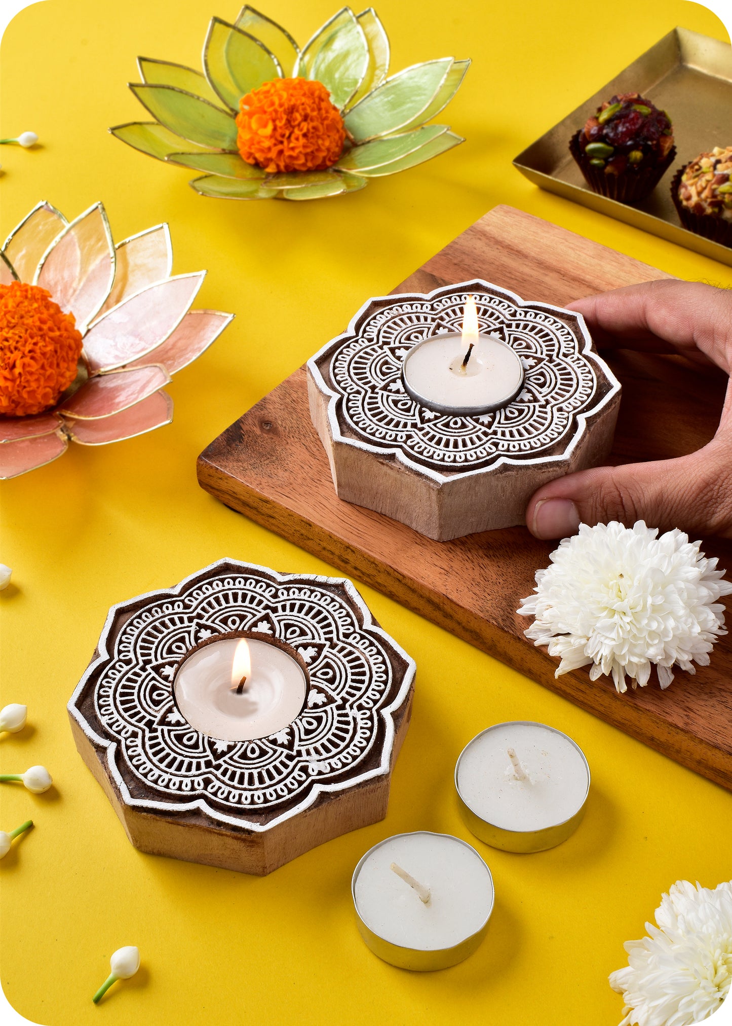 Diwali Nut Box Trio