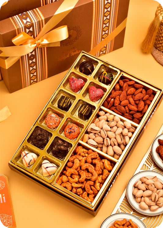 Diwali Sweets Choco Roasted DryFruits Diwali Gifts Items