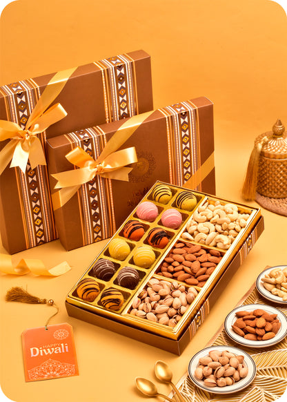 Assorted Almond MarziPan Balls & Dry Fruits