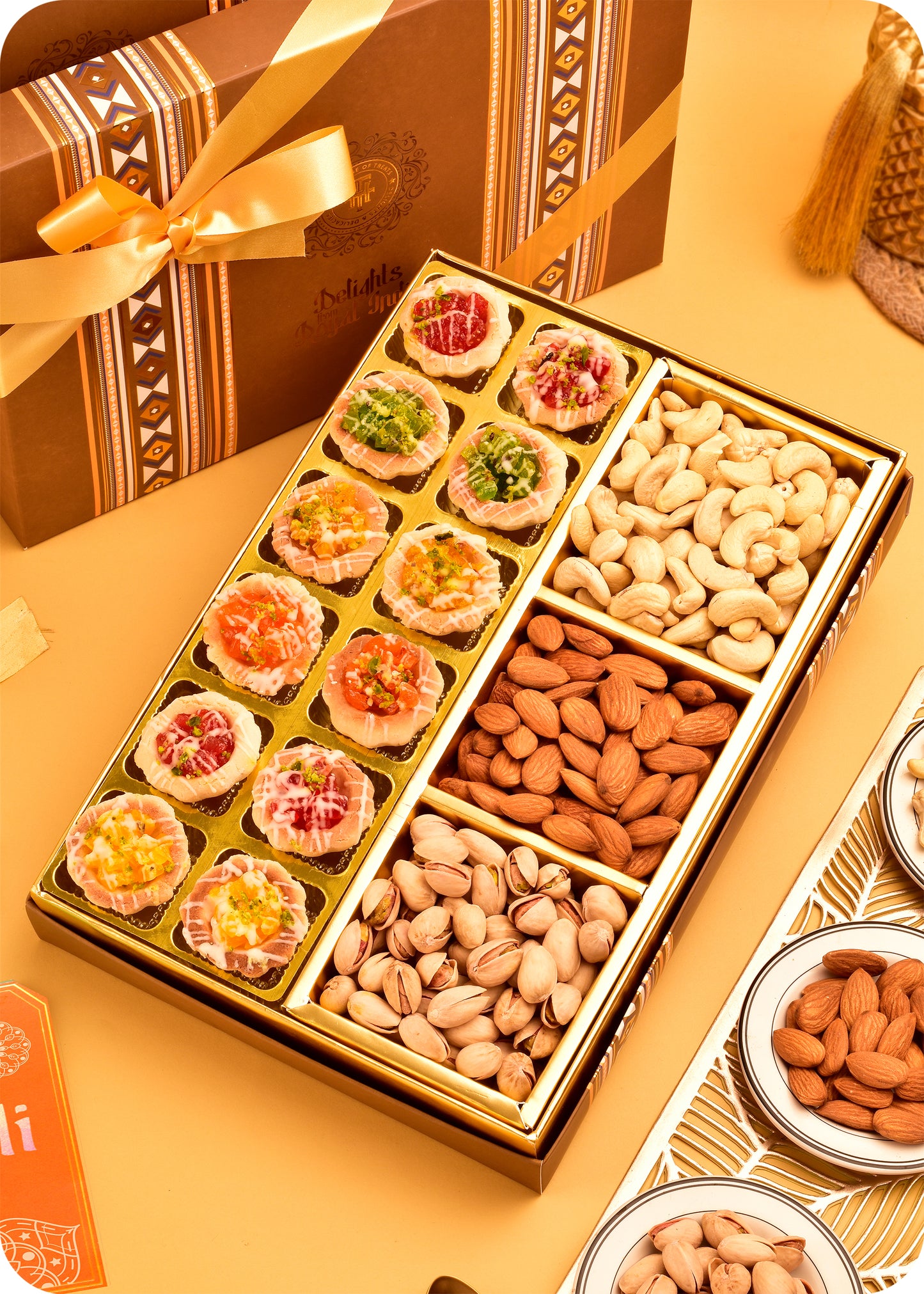 Assorted Almond Fruit Tart & Dry Fruits