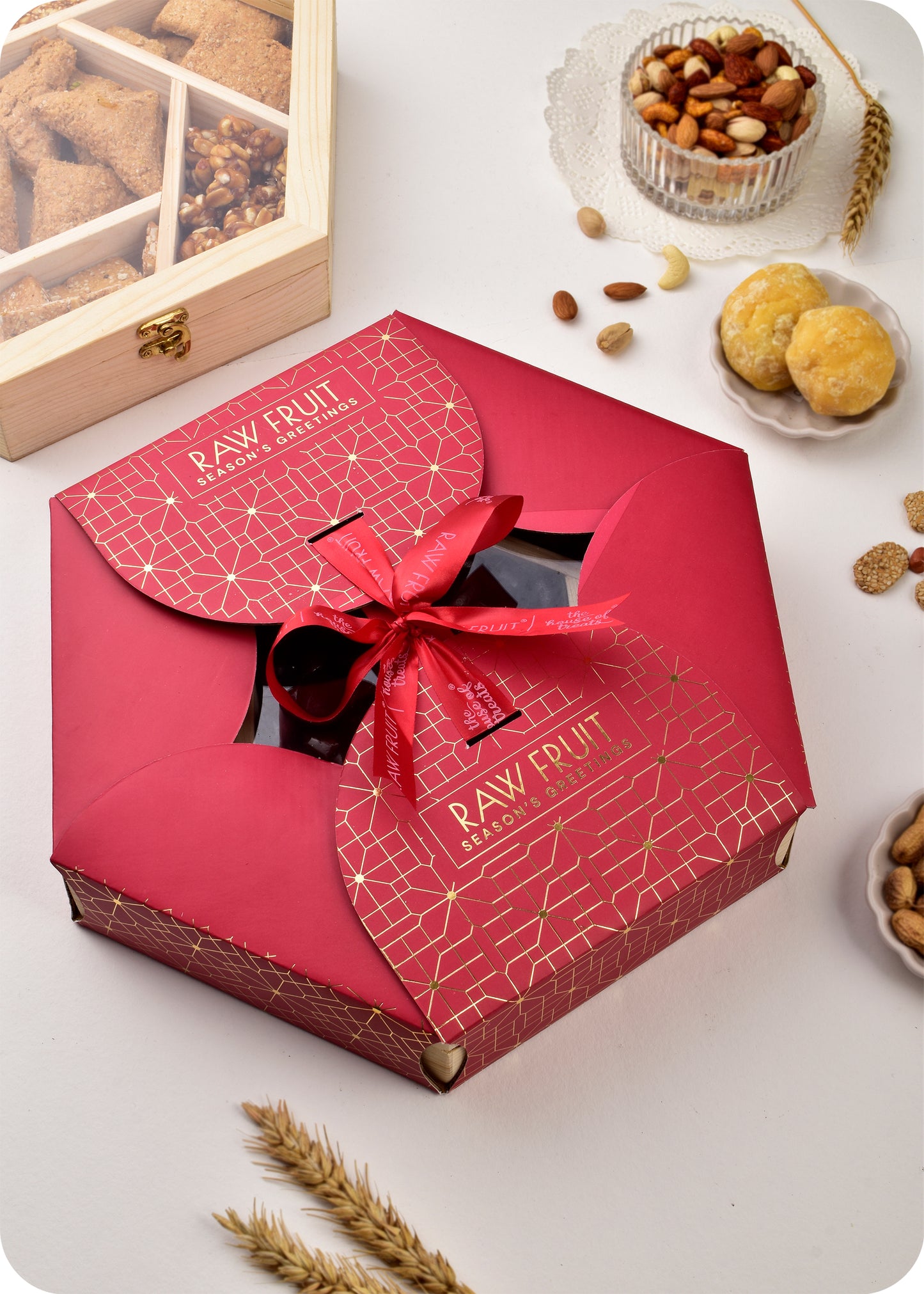 Roasted Dry Fruit Gift Set with Chocolate Dragees