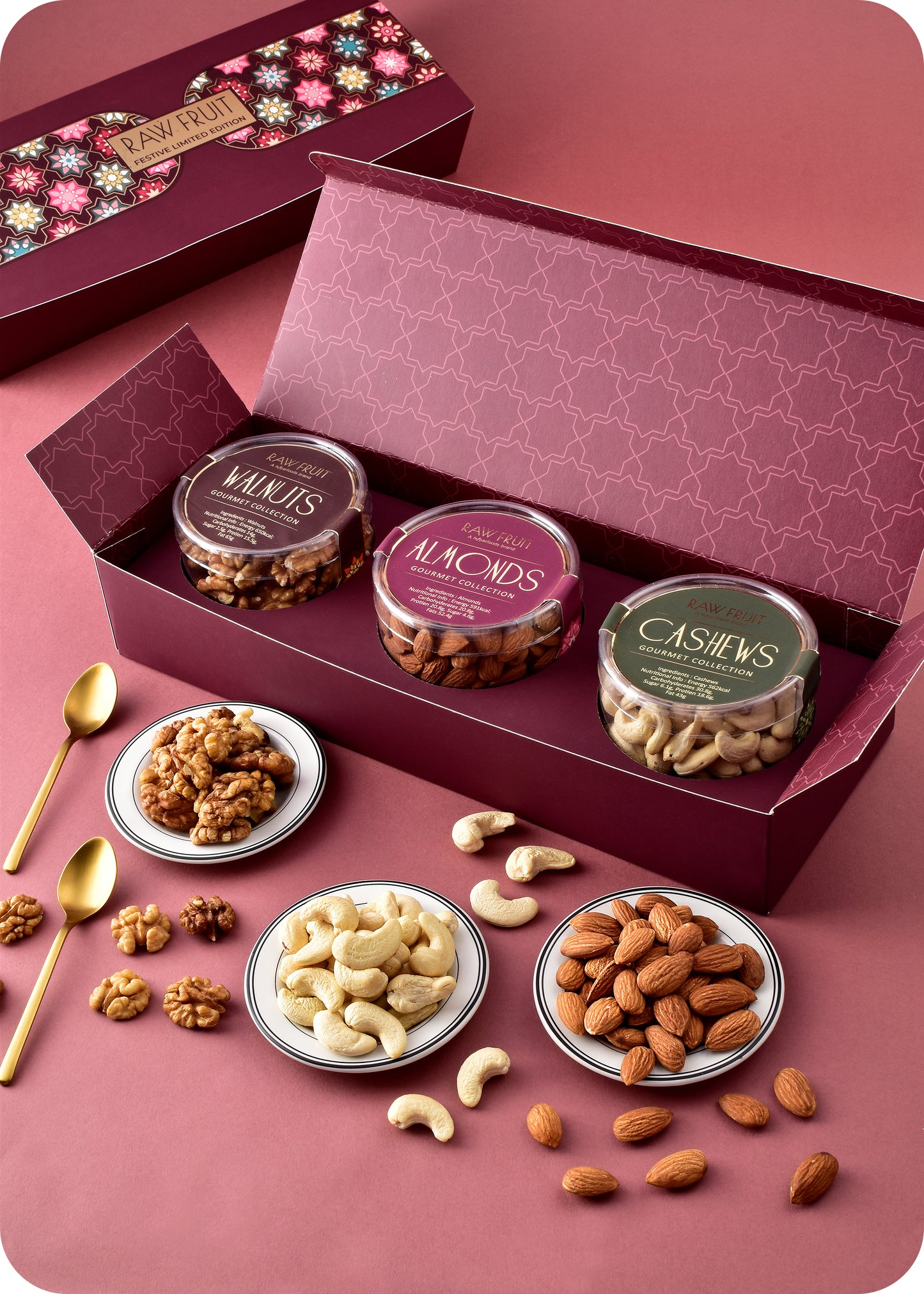 Diwali Nut Box Trio