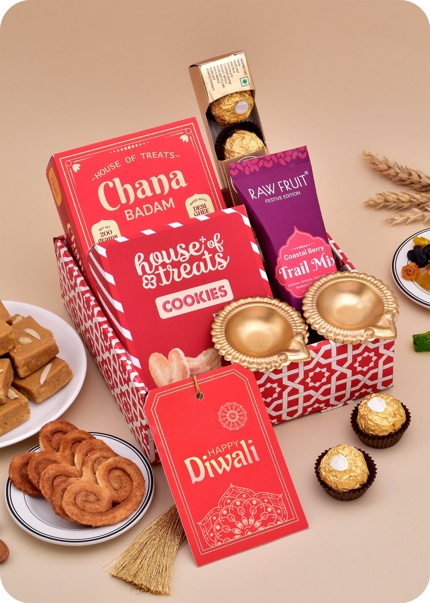 Diwali Gift: Chocolate, Trail MIx & Sweet