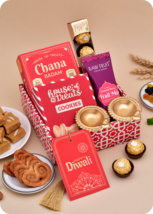 Diwali Gift: Chocolate, Trail MIx & Sweet