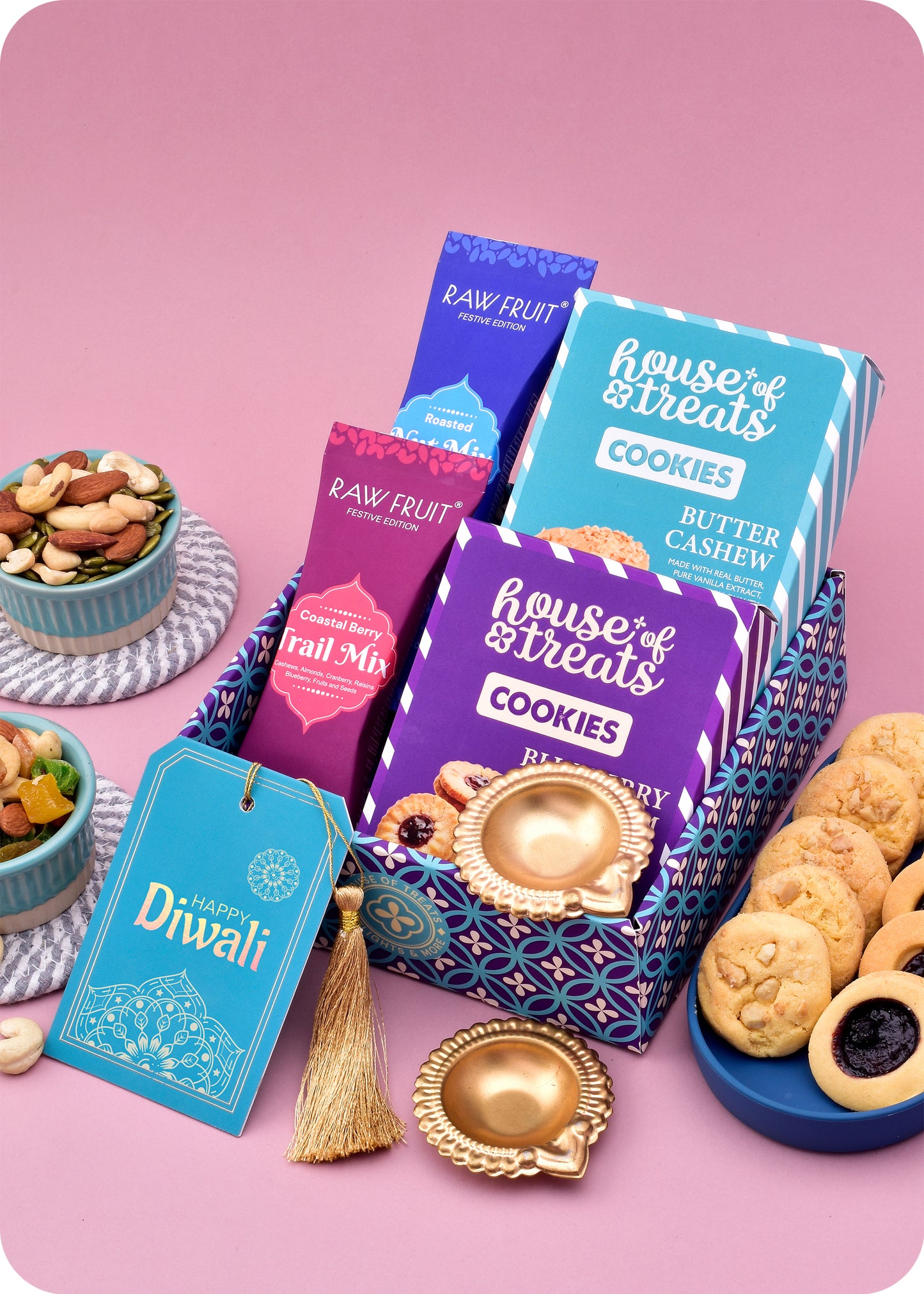 Diwali Box: DryFruits & Cookies