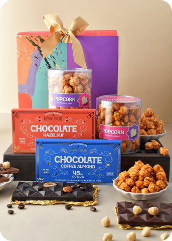 Diwali Gift Pack Popcorn & Chocolate Bar