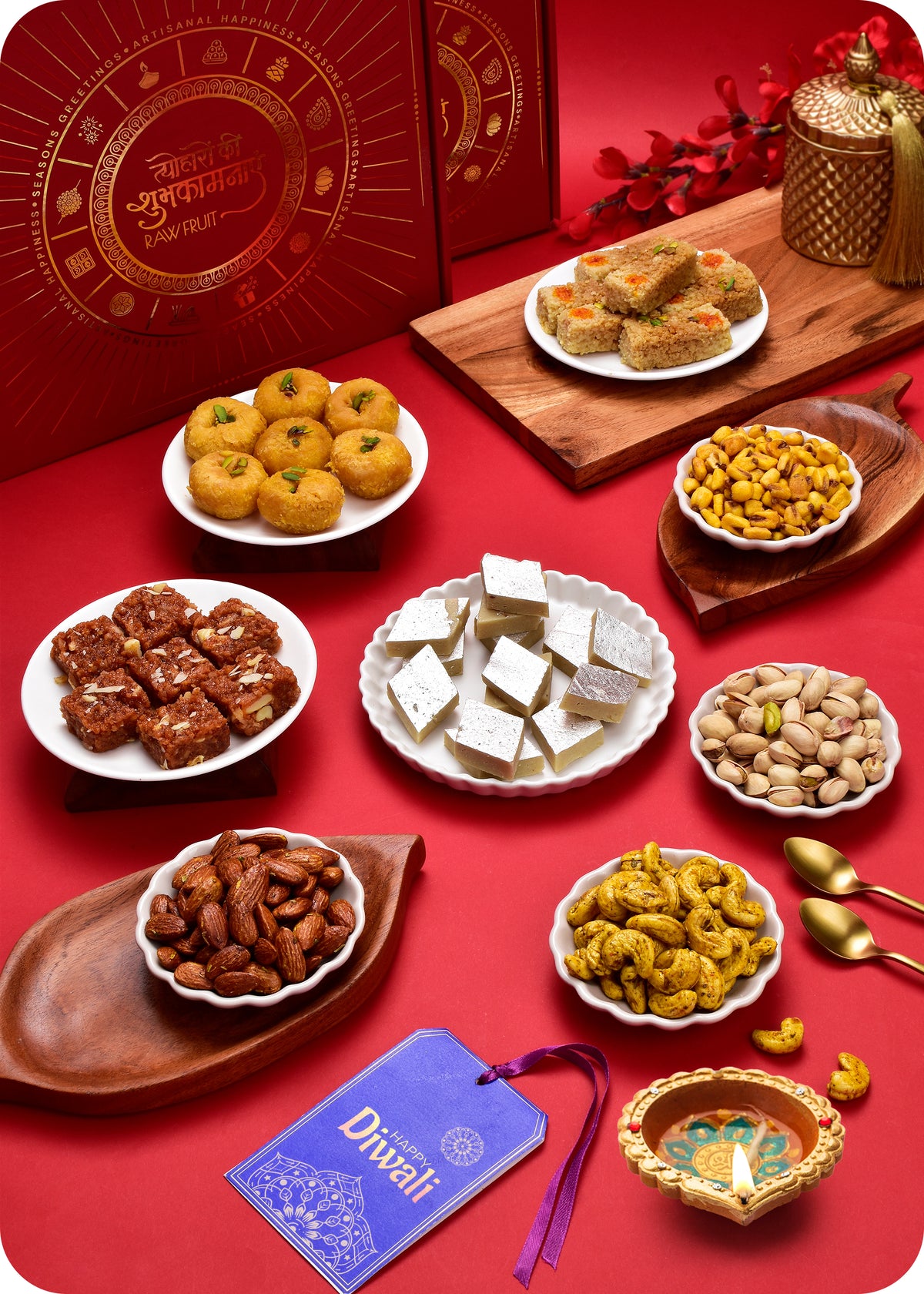 Diwali Sweets Gift Hamper With DryFruits