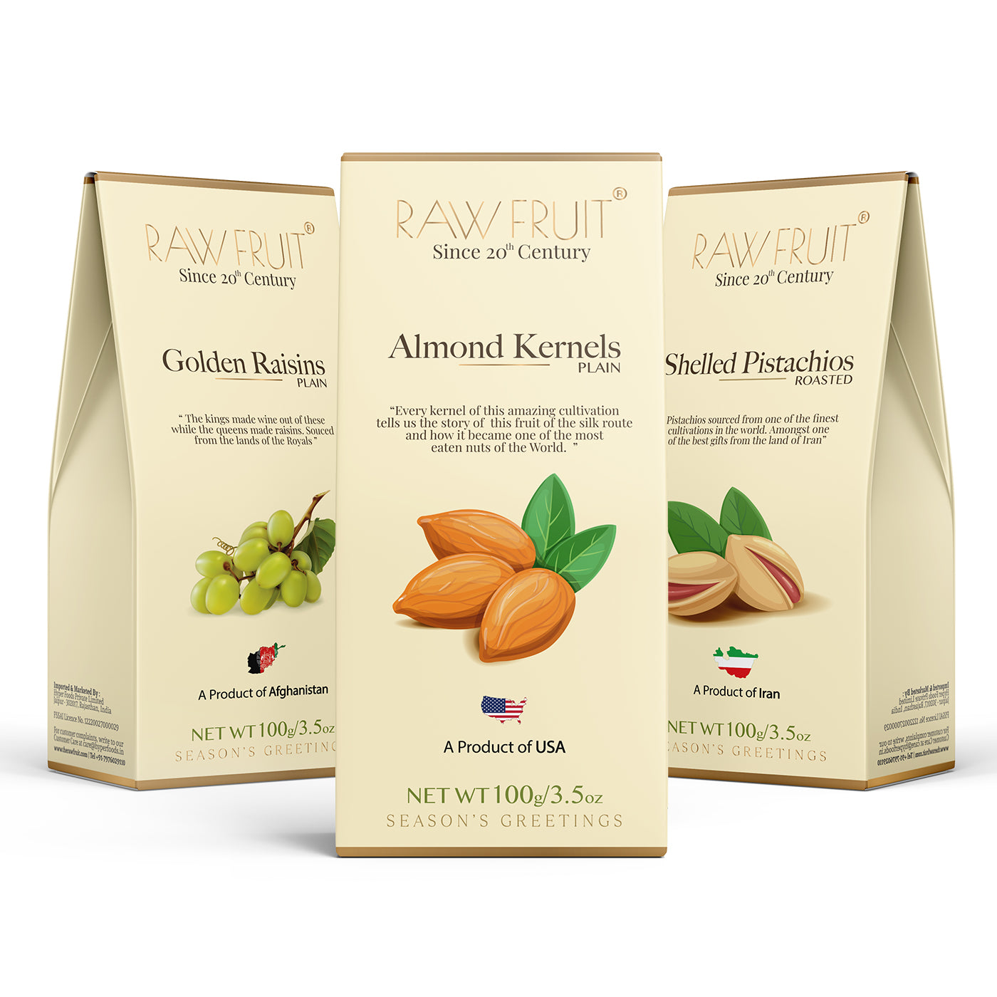 Dry Fruits Combo Pack Almond, Raisins, & Pistachio