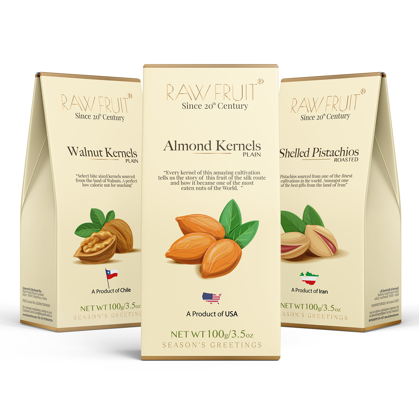 Dry Fruits Combo Pack Almond Walnut Pistachio