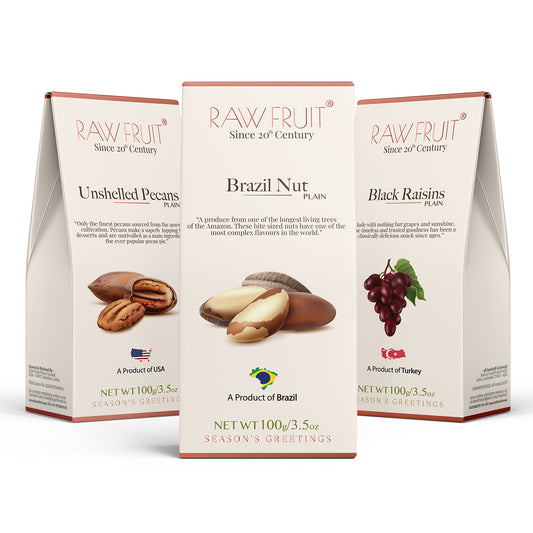 Dry Fruits Combo Pack Brazil Nut, Pecans, & Black Raisins