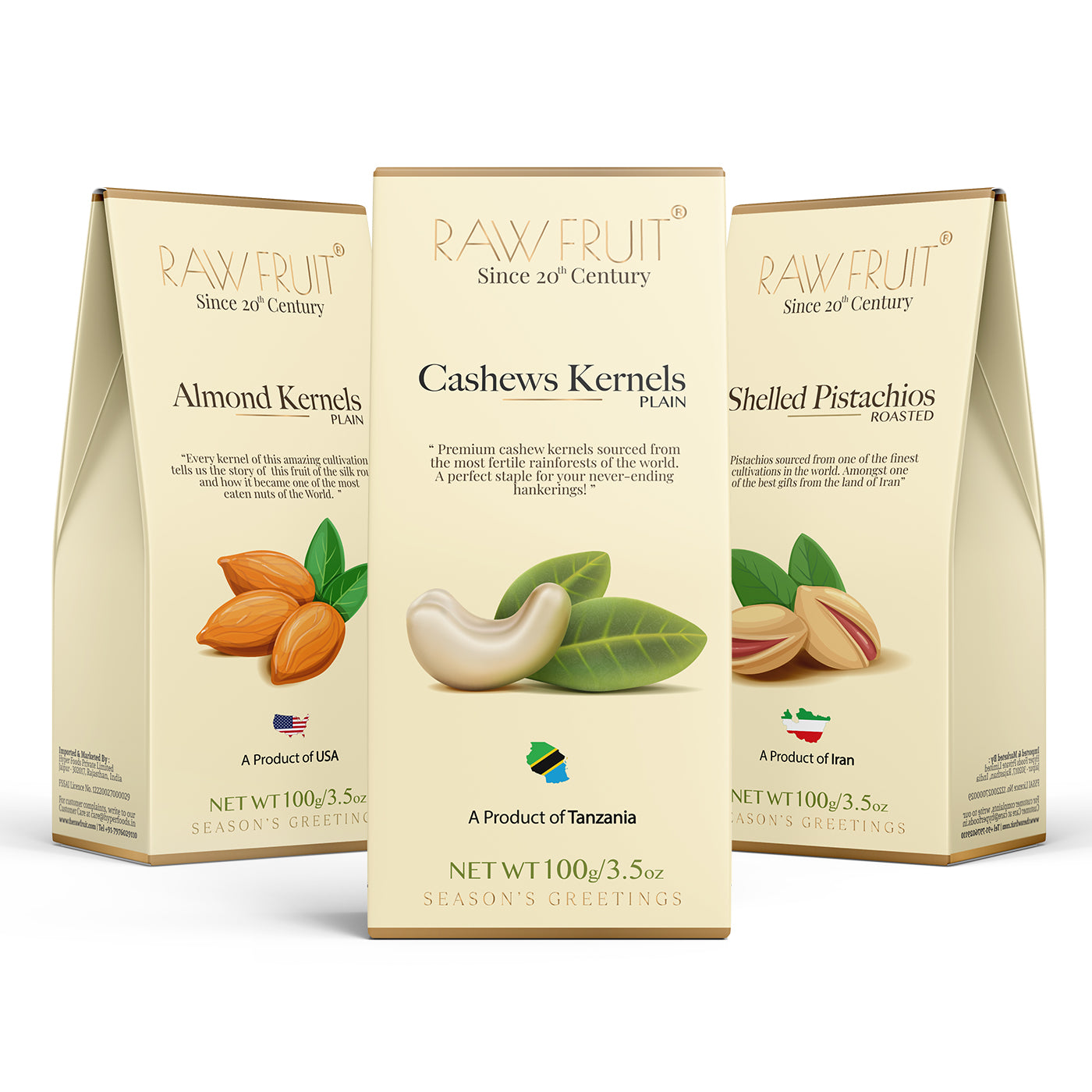 Dry Fruits Combo Pack Cashew, Almond, & Pistachio