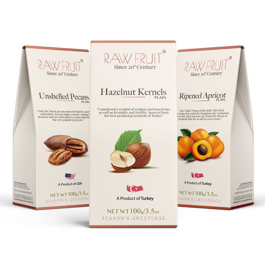 Dry Fruits Combo Pack Hazel Nut, Pecans, & Apricot