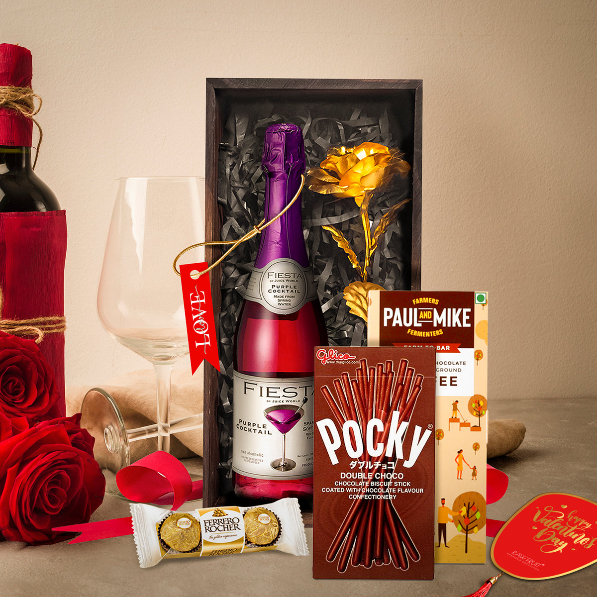 HyperFoods Valentine Gift for Husband Special Combo Valentine Gift for Wife Special Chocolates Gift Rose for Valentines Day Gift for husband Valentine Gift for Girlfriend Valentines Day Gift Hamper